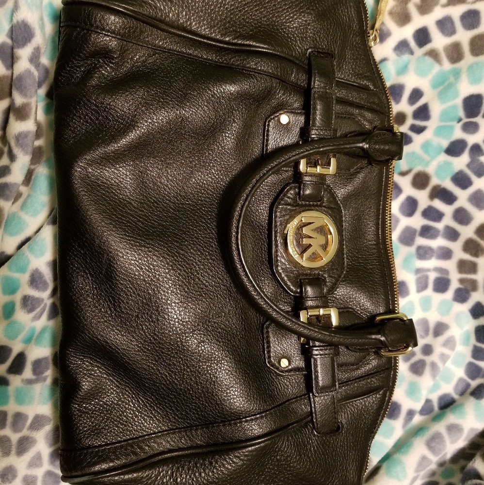 Michael Kors Black Leather Purse